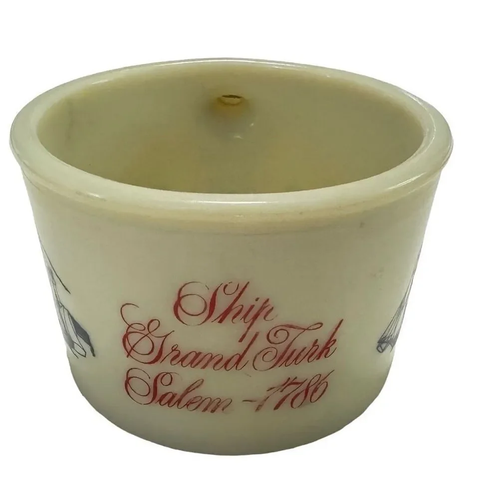 OLD SPICE Shaving Mug Cup Ship Grand Turk Salem 1786 by Shulton 1970’s